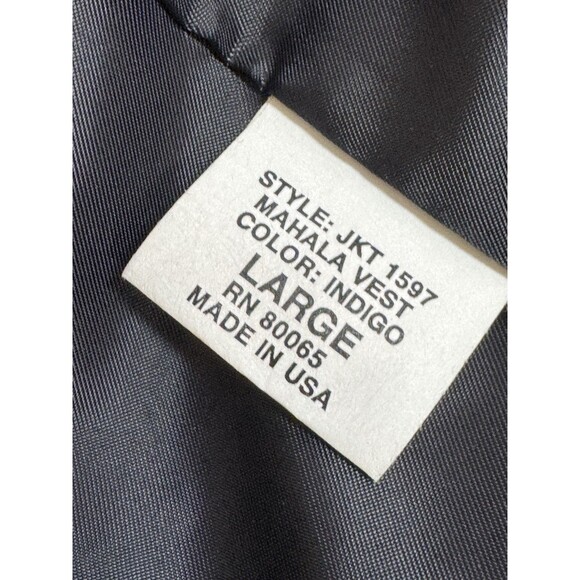 Candela Indigo Faux Fur Mahala Vest Size Medium SIZE LARGE - Picture 9 of 10